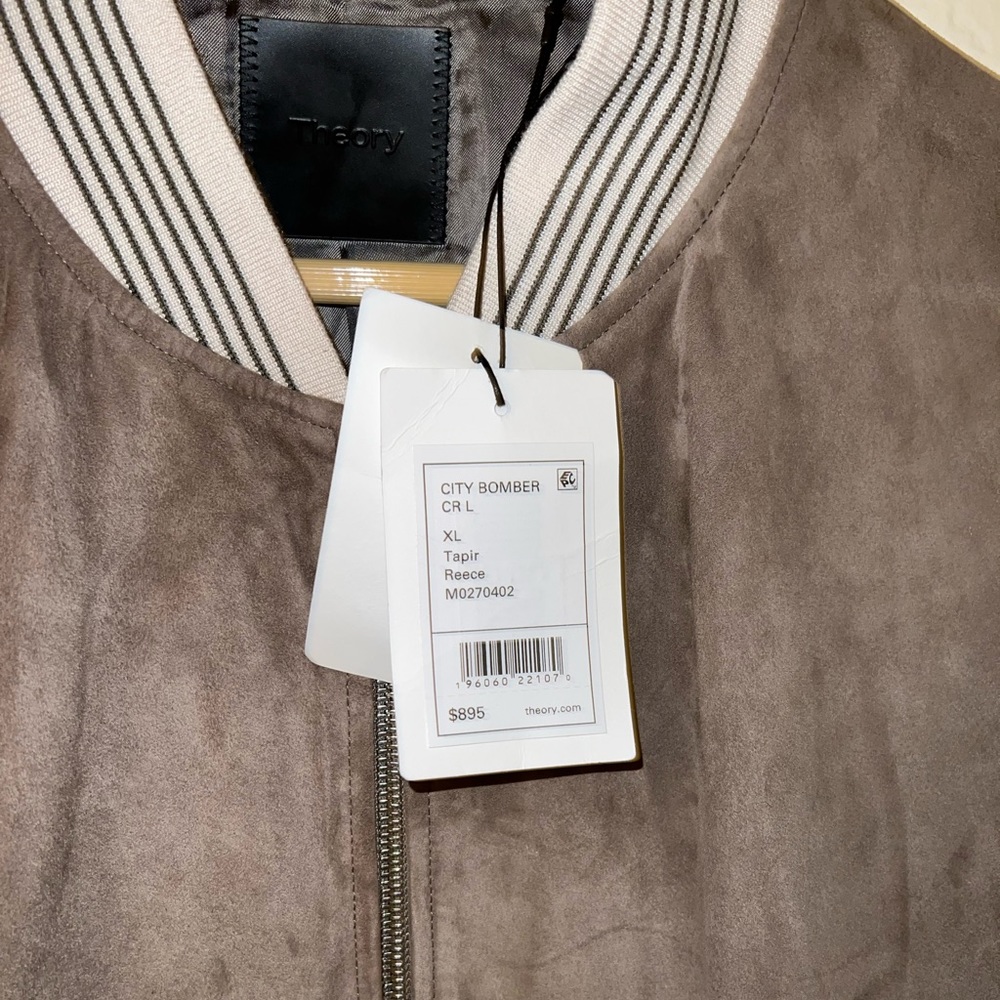 Theory Jacket. Never been worn. High Quality lamb leather. Original Price $895